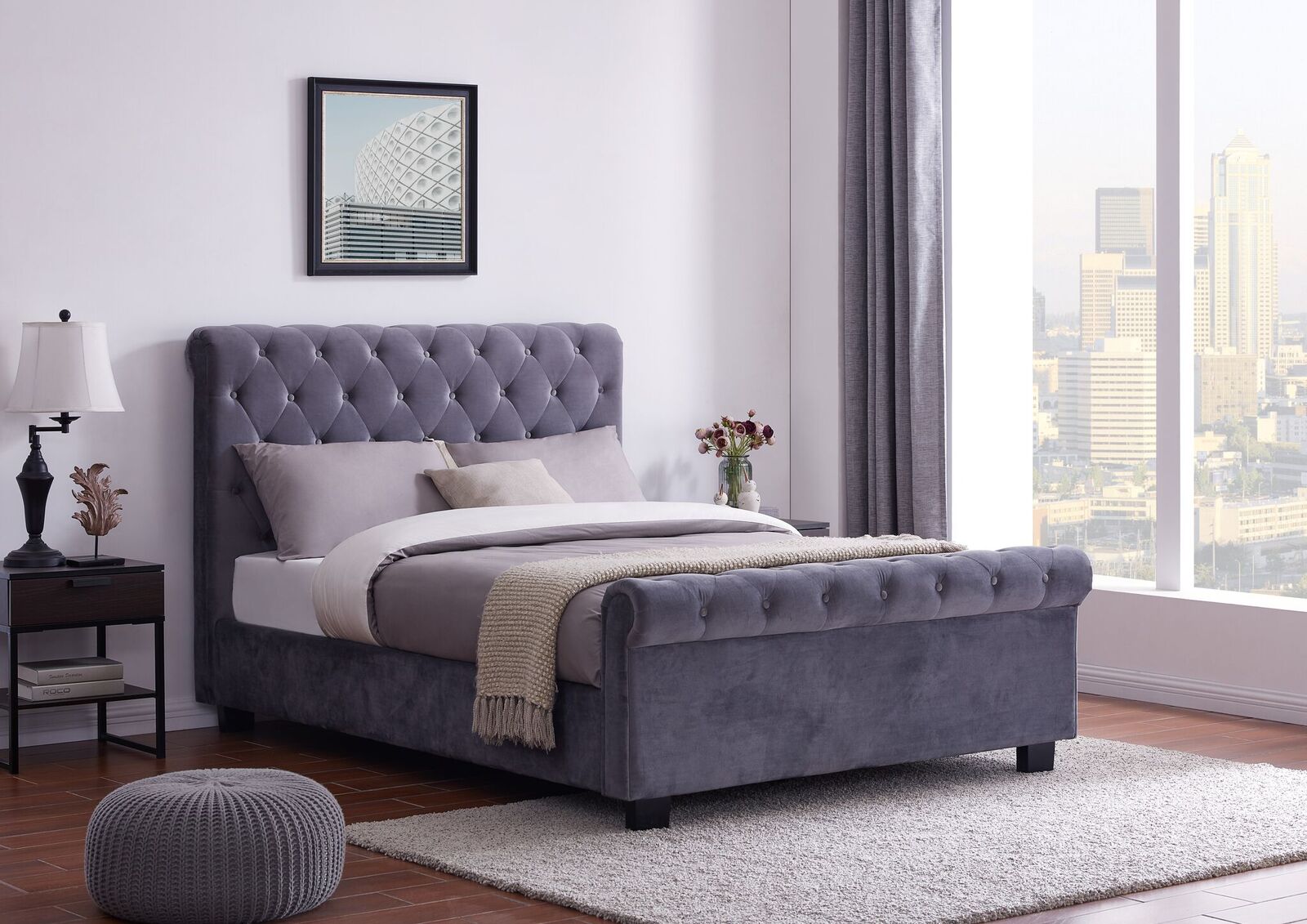 London Double Ottoman Bed - Pay Weekly Carpets